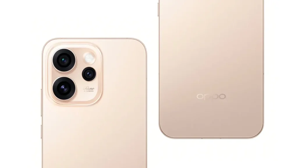 OPPO Reno 15 Series rear design showing camera module and premium finish