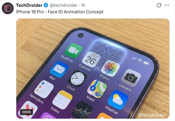 iPhone 18 Pro Face ID Sensor Concept